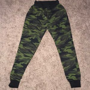 Camo green joggers from Fashion Nova